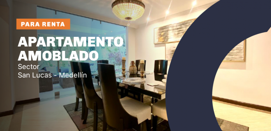 Apartamento lujoso en el sector San Lucas El Poblado en Medellín
