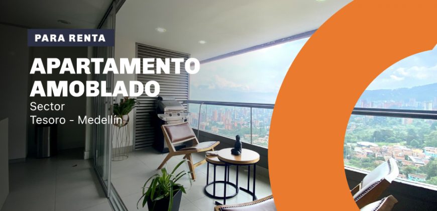 Apartamento ubicado en el sector de El Tesoro en la ciudad de Medellín El Poblado